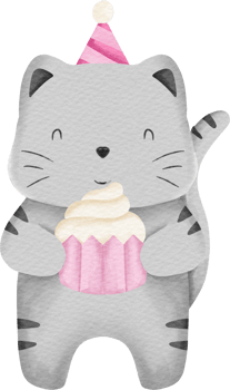 animal party cat png