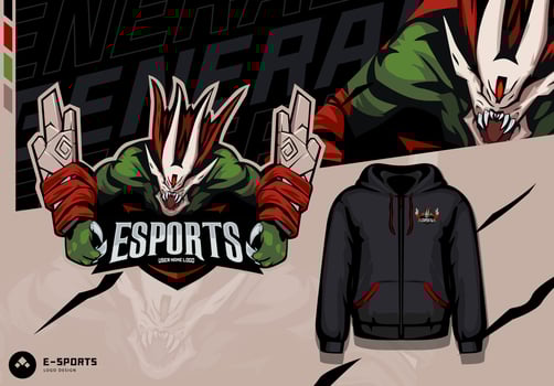 Vector devil golems  esport mascot logo