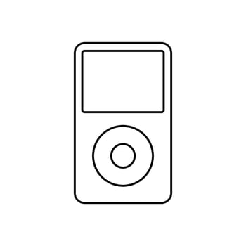 MPEG-4 Part 14 Outline Icons ... vector