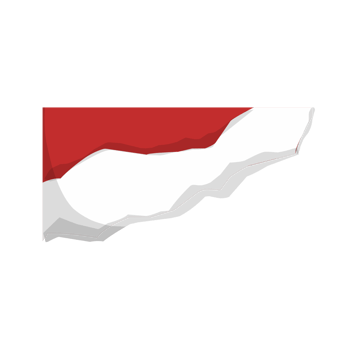 Red and white torn paper png