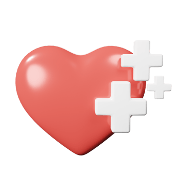 3D Healthy Heart png