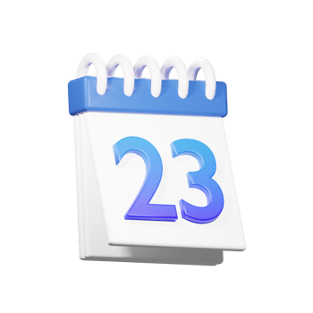 3D 23 Date Icon png