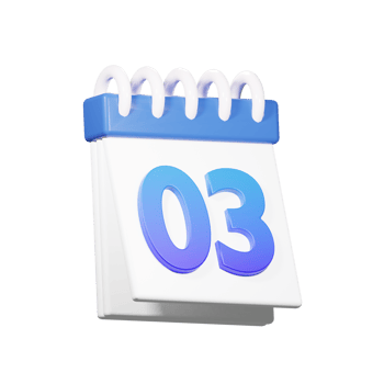 3D 3 Date Icon png