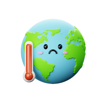 3D Hot Earth Character png