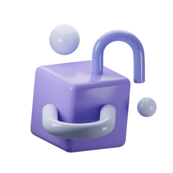 3D Memphis Abstract Ornament png