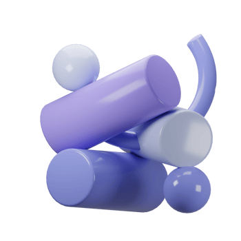 3D Memphis Abstract Ornament png