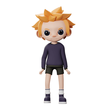 3D Young Male Angry Icon png