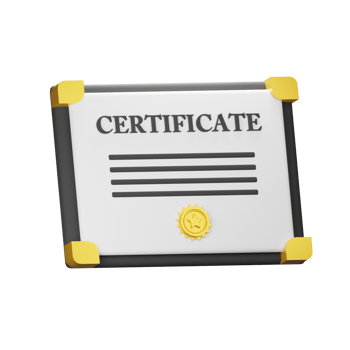 3D Certificate Icon png