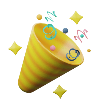 3D Confetti Icon png