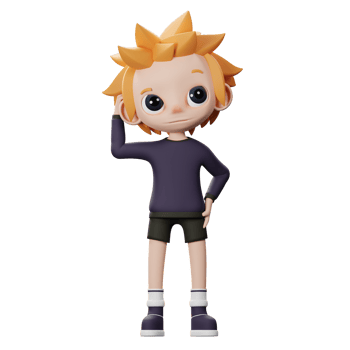 3D Confuse Male Icon png