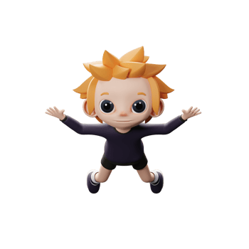 3D floating male Icon png