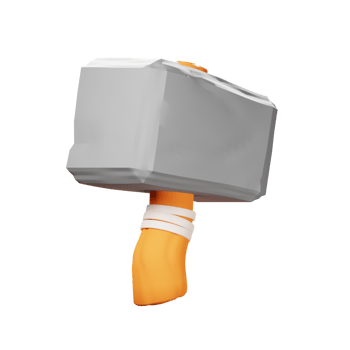 3D hammer Icon png