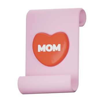 3D Mom Greeting Card Icon png