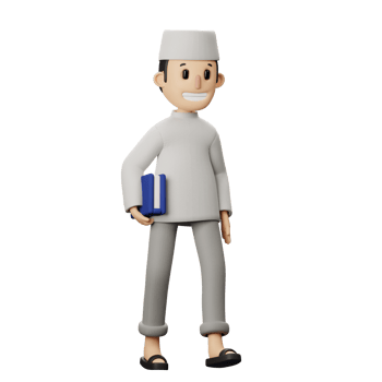 3D Muslim Character png