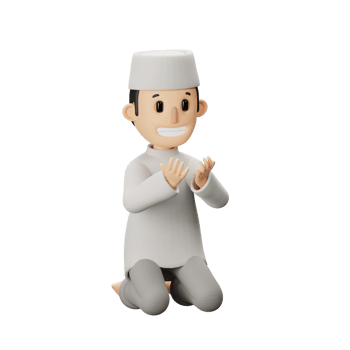 3D Muslim Character png