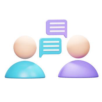 3D People Talk Icon png