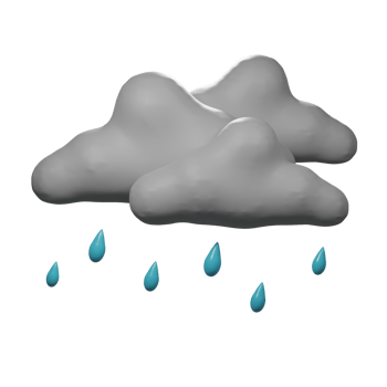 3D  Day Rain Icon png