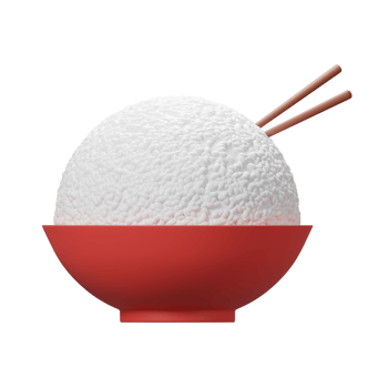3D Rice Bowl Icon png