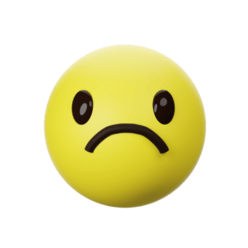 3D sad Icon png