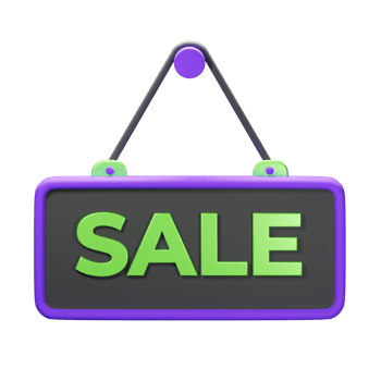 3D Sale Sign Icon png