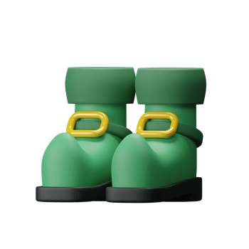 3D St.Patrick Shoe png