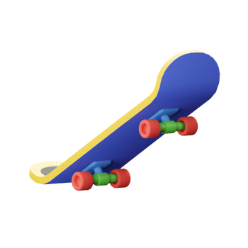 3D Skateboard Icon png