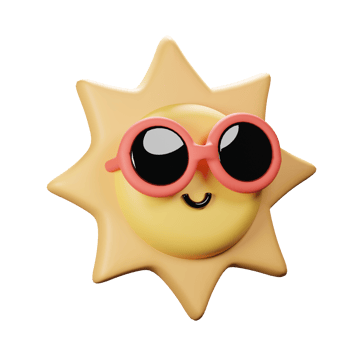 3D Sun Icon png