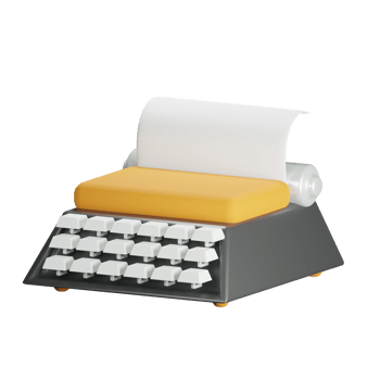 3D Typewriter Icon png