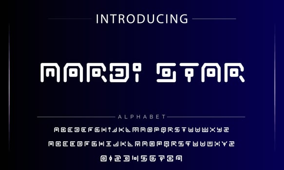 Sports minimal tech font letter set. Luxury vector typeface for company. Modern gaming fonts logo design.