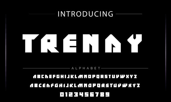 Sports minimal tech font letter set. Luxury vector typeface for company. Modern gaming fonts logo design.