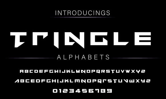 Sports minimal tech font letter set. Luxury vector typeface for company. Modern gaming fonts logo design.