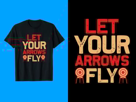 Archery T-Shirt Design vector