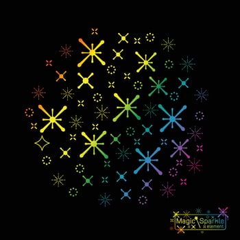 a magic sparkle Vector illustration