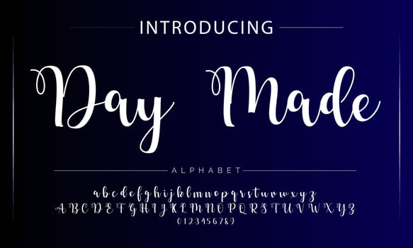 Luxury alphabet letters font. Typography elegant wedding classic lettering serif fonts decorative vintage retro concept. vector illustration