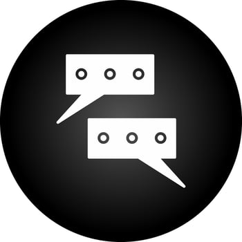 Chat Conversation Vector Icon