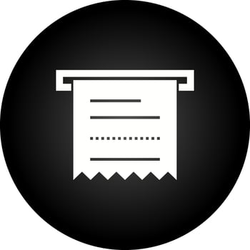 Atm Receipt Vector Icon