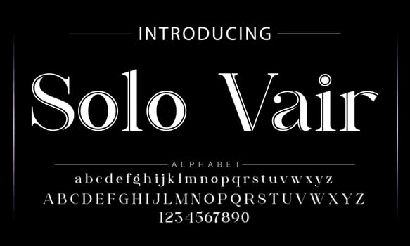 Luxury alphabet letters font. Typography elegant wedding classic lettering serif fonts decorative vintage retro concept. vector illustration