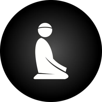 Offering Prayer Vector Icon