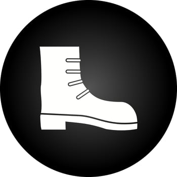 Camping Boot Vector Icon