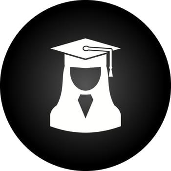 Female Student Vector Icon
