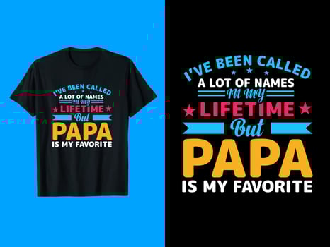 Dad, Grandpa, Daddy T-Shirt Design vector