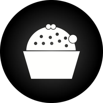 Cup Cake Vector Icon