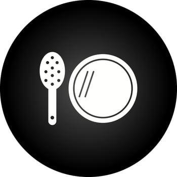 Brush and Mirror Vector Icon