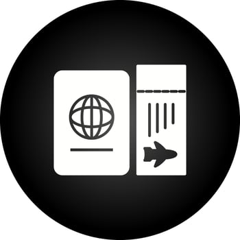 plane ticket Vector Icon Set