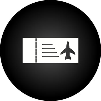 Plane Tickets Vector Icon