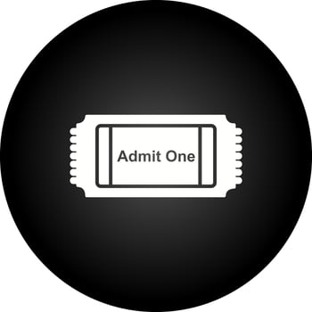 Movie Ticket Vector Icon