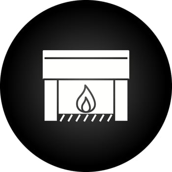 Fireplace Vector Icon