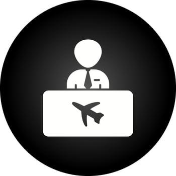 Flight Information Vector Icon