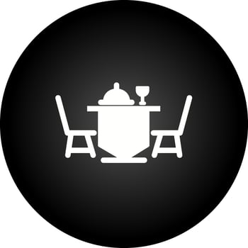 Dinner Table Vector Icon