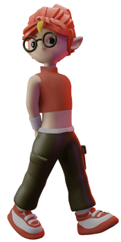 3d character spoiled girl png